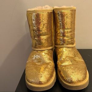 UGG classic short sequin boots